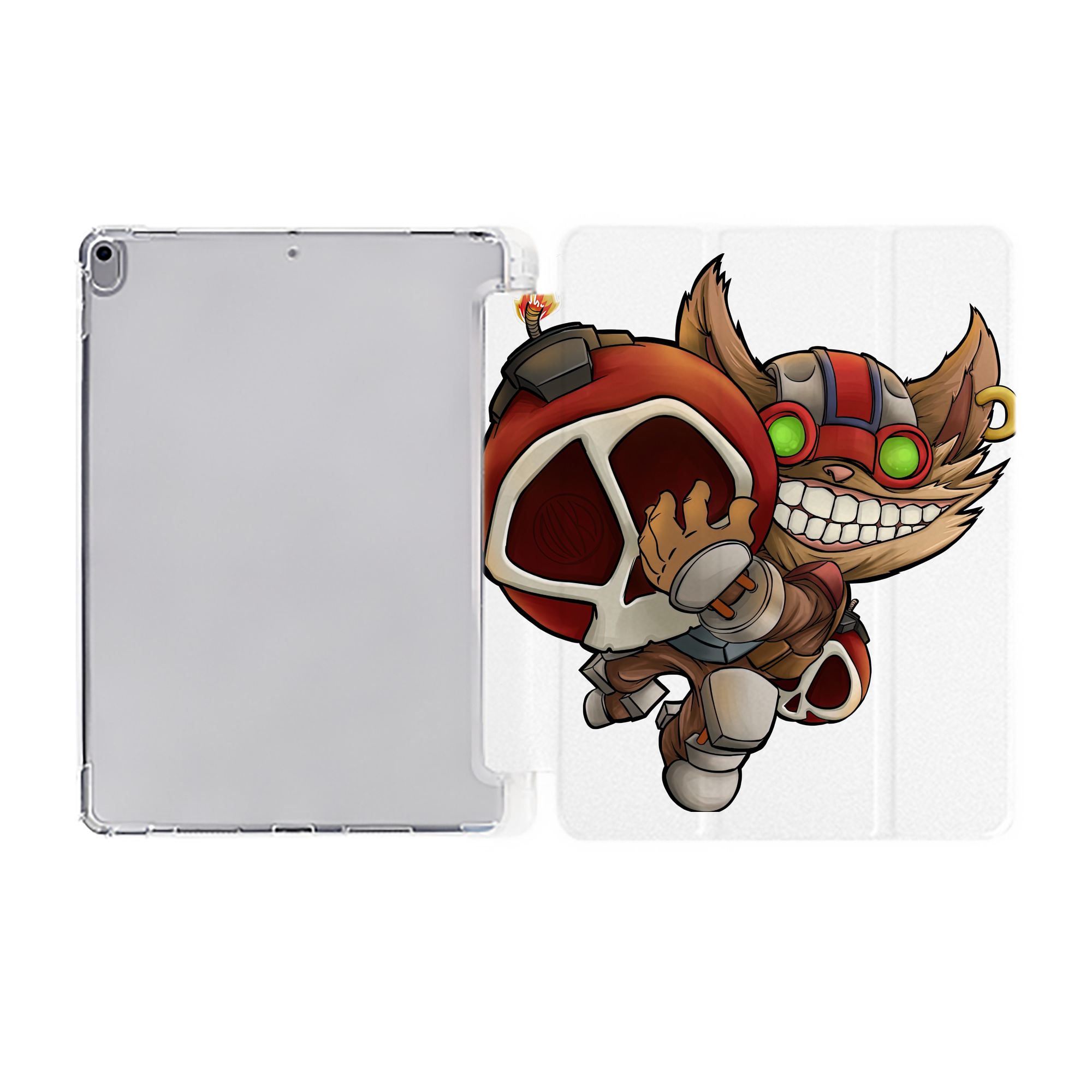 （画像用） リーグ・オブ・レジェンド League of Legends LOL IPad ケース ペン収納付き 三つ折りスタンド PUレザー×シリコン 対応機種9.5/10.5/10.9インチ
